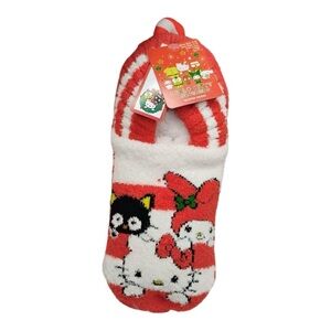 Hello Kitty & Friends Christmas Slipper Socks Red